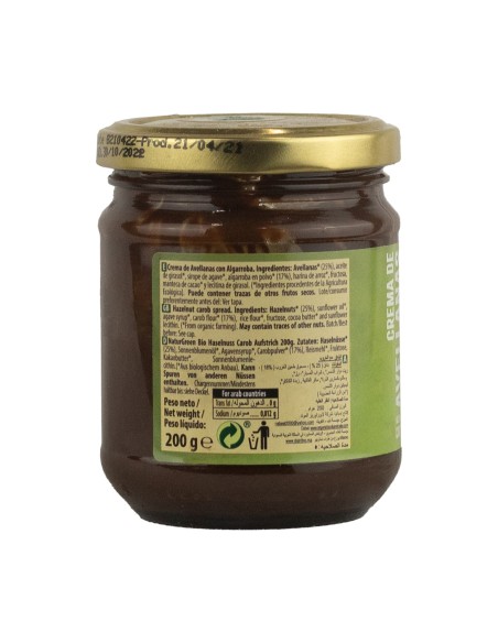 Crema de Avellanas Algarroba  
