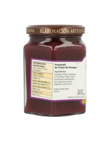 Mermelada Frutas del Bosque Sin Fructosa  