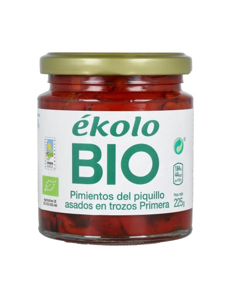 Pimiento Piquillo Asados en Trozos Bio  