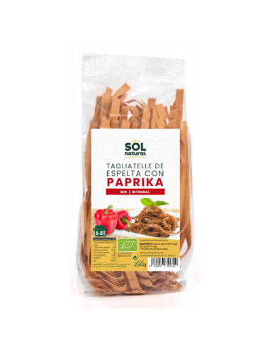 Tagliatelle de Espelta y Paprika  