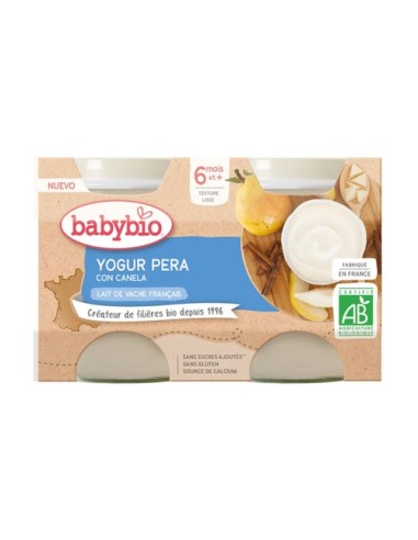 Yogur Infantil de Pera con Canela (6 meses)  