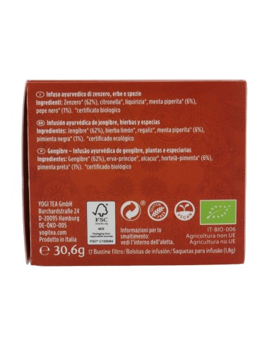 Infusión Jengibre BIO  