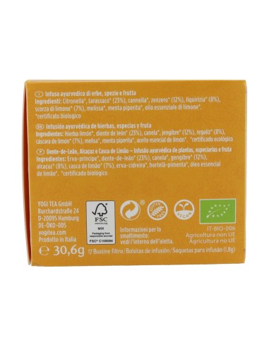 Infusión Detox con limón BIO  