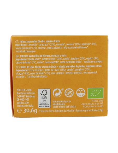 Infusión Detox con limón BIO  