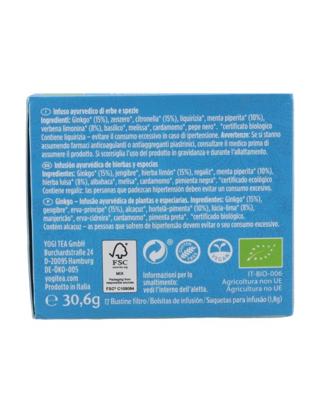 Infusión Ginkgo BIO  