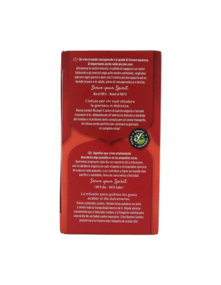 Infusión Buenos Sueños Rooibos Vainilla  