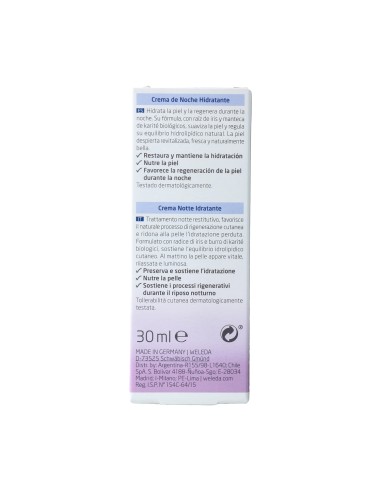 Crema de Noche Hidratante Iris  