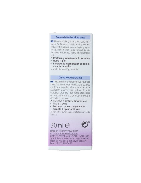 Crema de Noche Hidratante Iris  